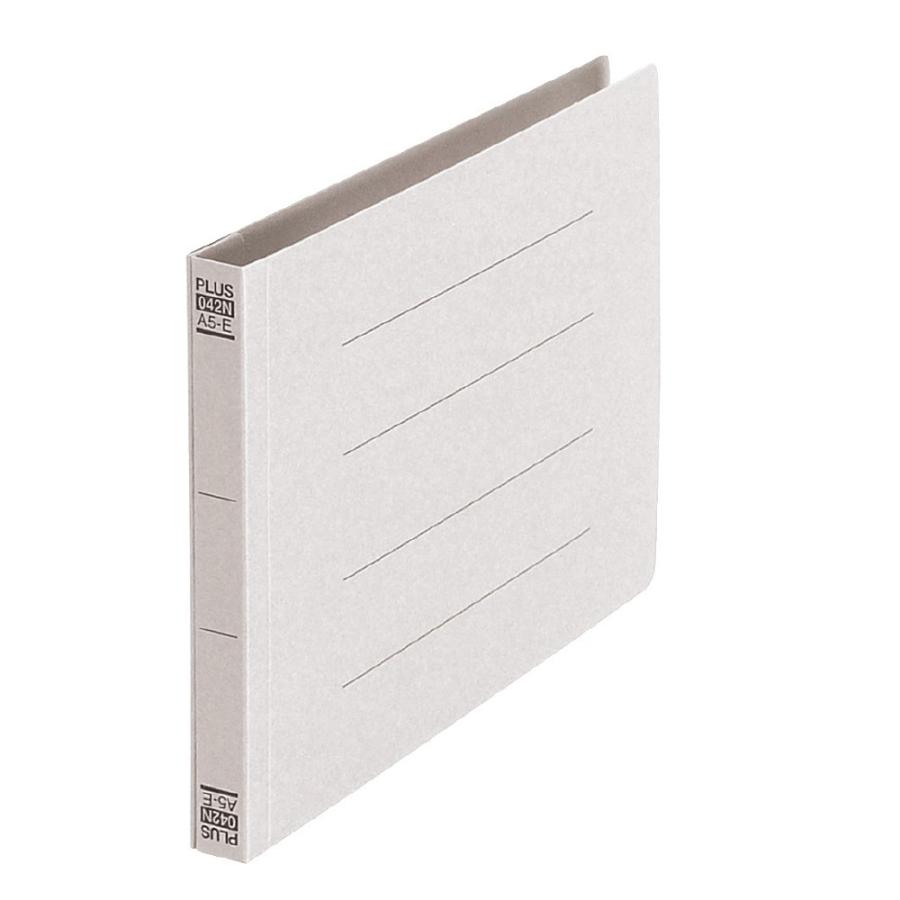 プラス(PLUS)フラットファイル ノンステッチ A5-E 180枚とじ グレー NO.042N 10冊パック　78-349 | PLUS