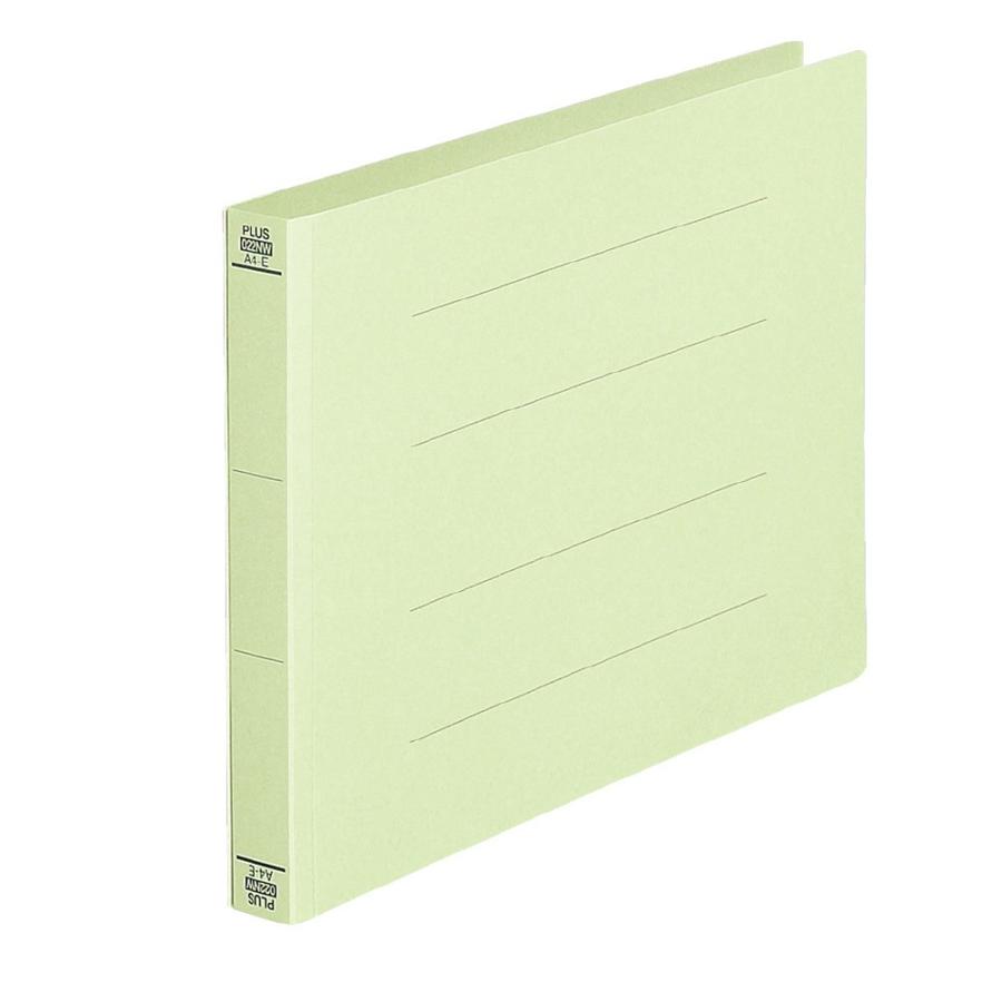 プラス(PLUS)フラットファイル 厚とじ A4-E 300枚とじ グリーン NO.022NW 10冊パック　78-286 | PLUS