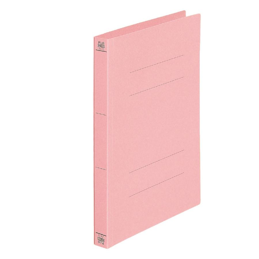 プラス(PLUS)フラットファイル 厚とじ A4-S 300枚とじ ピンク NO.021NW 10冊パック　79-048 | PLUS