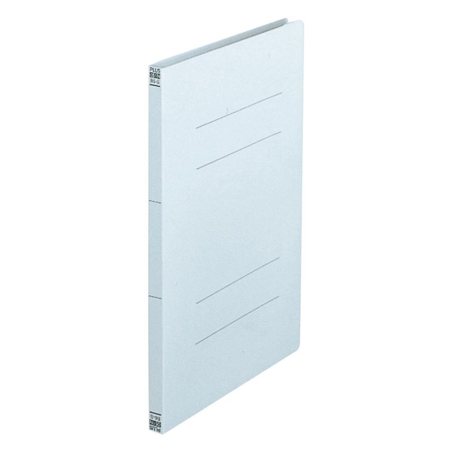 プラス(PLUS)フラットファイル 2ツ折タイプ A4-S 180枚とじ ブルー NO.025F 10冊パック　79-095 | PLUS