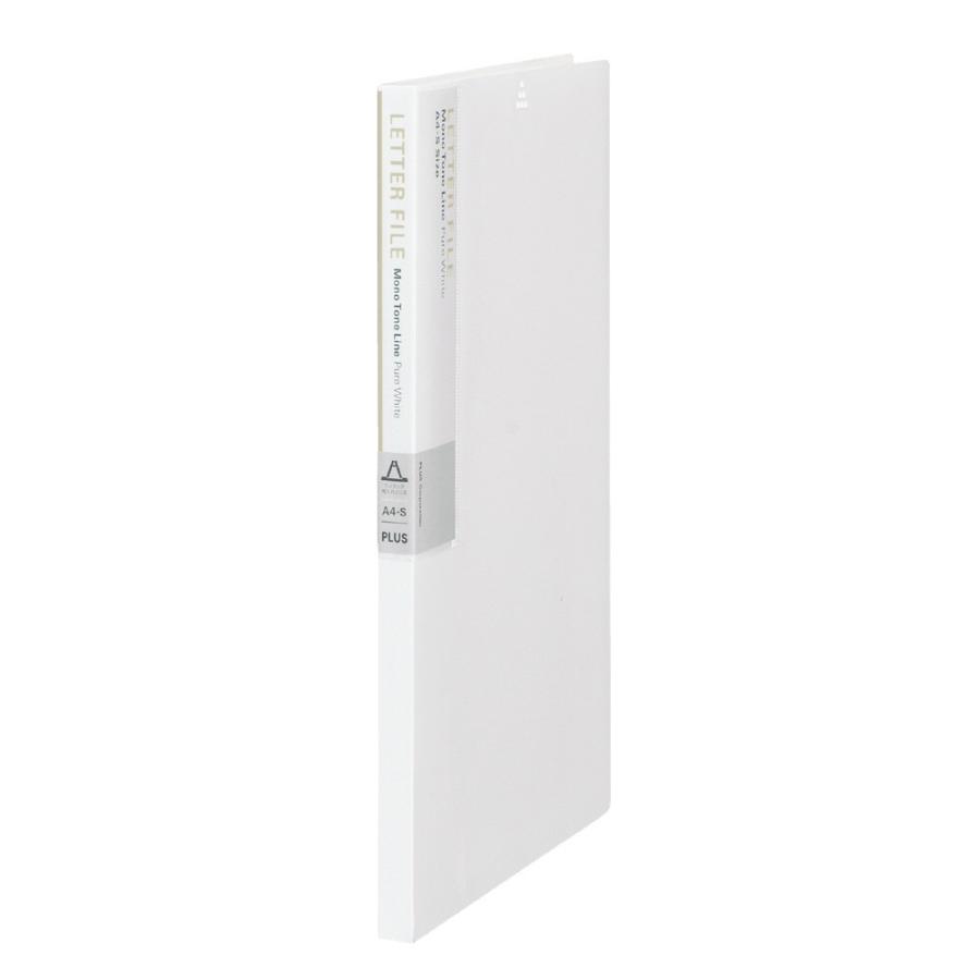 プラス(PLUS) デジャヴ レターファイル A4-S 100枚とじ ピュアホワイト FL-101DP　89-927 | PLUS