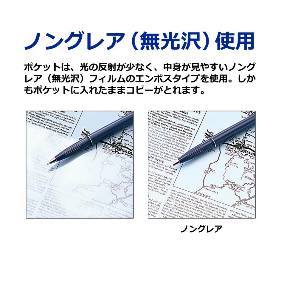 プラス(PLUS) クリアーファイル エコノミータイプ 溶着式 A4-S 10ポケット レッド FC-101EN　88-302 | PLUS | 01