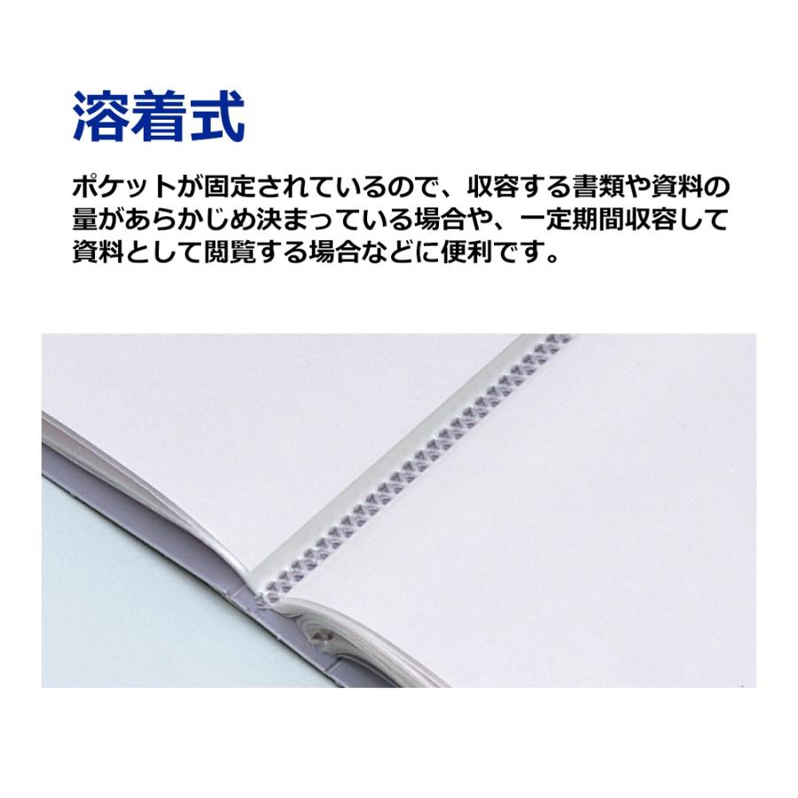 プラス(PLUS) クリアーファイル エコノミータイプ 溶着式 A4-S 10ポケット レッド FC-101EN　88-302 | PLUS | 02