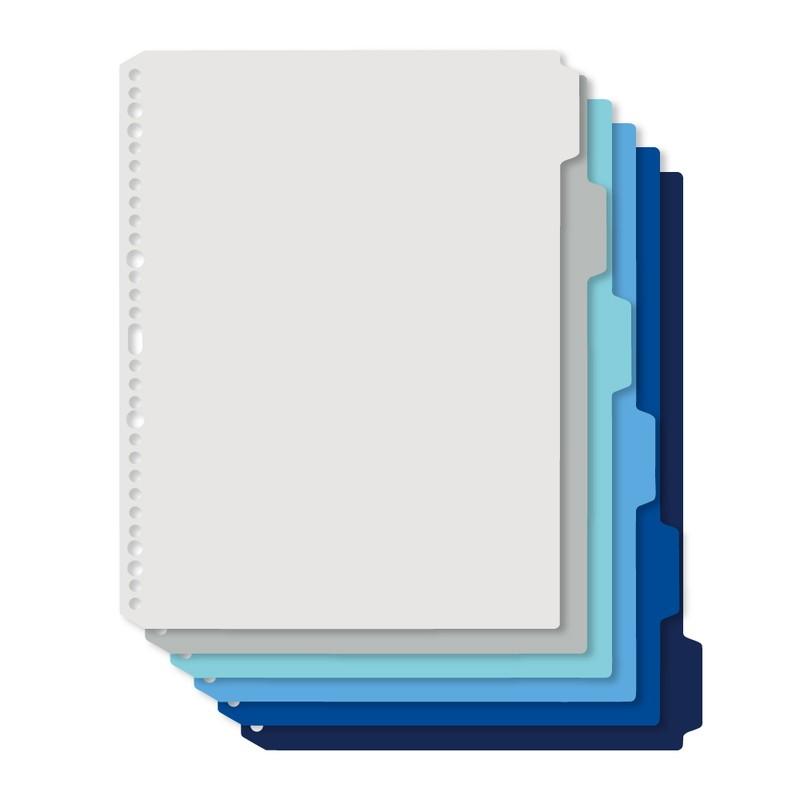 プラス(PLUS) インデックスシート Deja vu Colors (デジャヴ カラーズ) A4-S 4穴30穴 6山1組 クールトーンライン FL-102IX　89-428 | PLUS