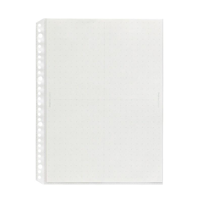 プラス(PLUS) リフィル Deja vu Colors (デジャヴ カラーズ) 差替 A4-S 4穴30穴両用 10枚 モノトーン RE-141DP　89-417 | PLUS