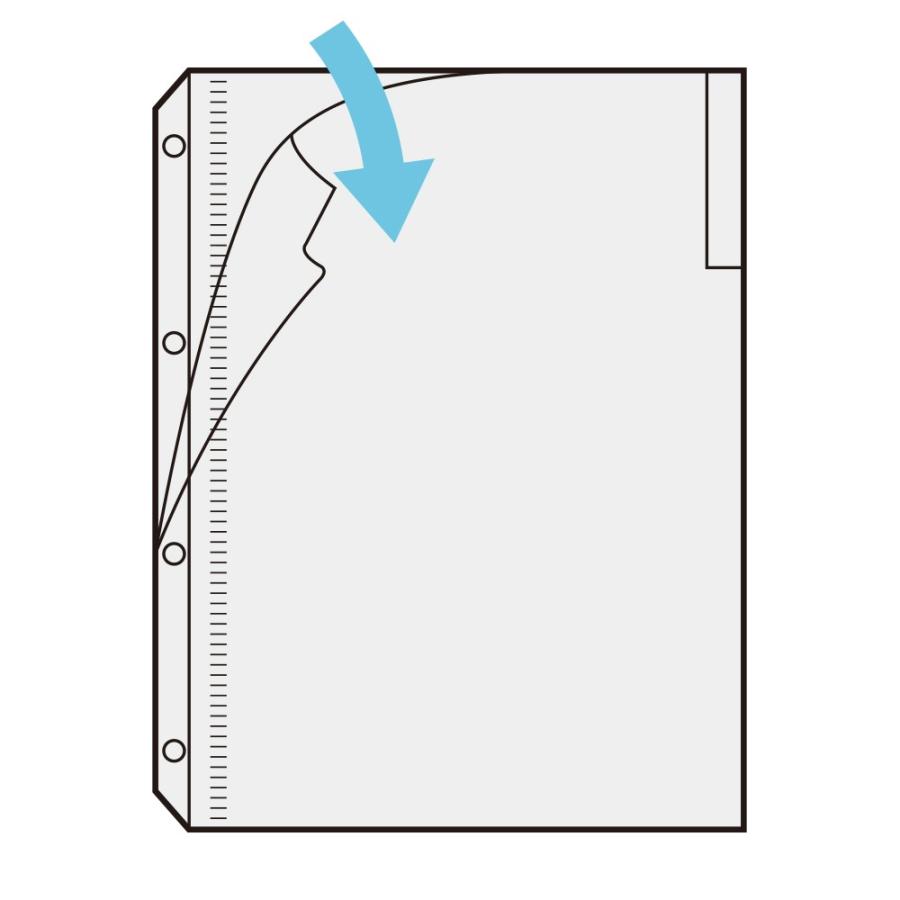 プラス(PLUS)ファイル 差替 リフィール クリアフォルダー 4穴 見出紙付 A4-S クリアー FL-154HO 10冊パック　88-154 | PLUS | 01