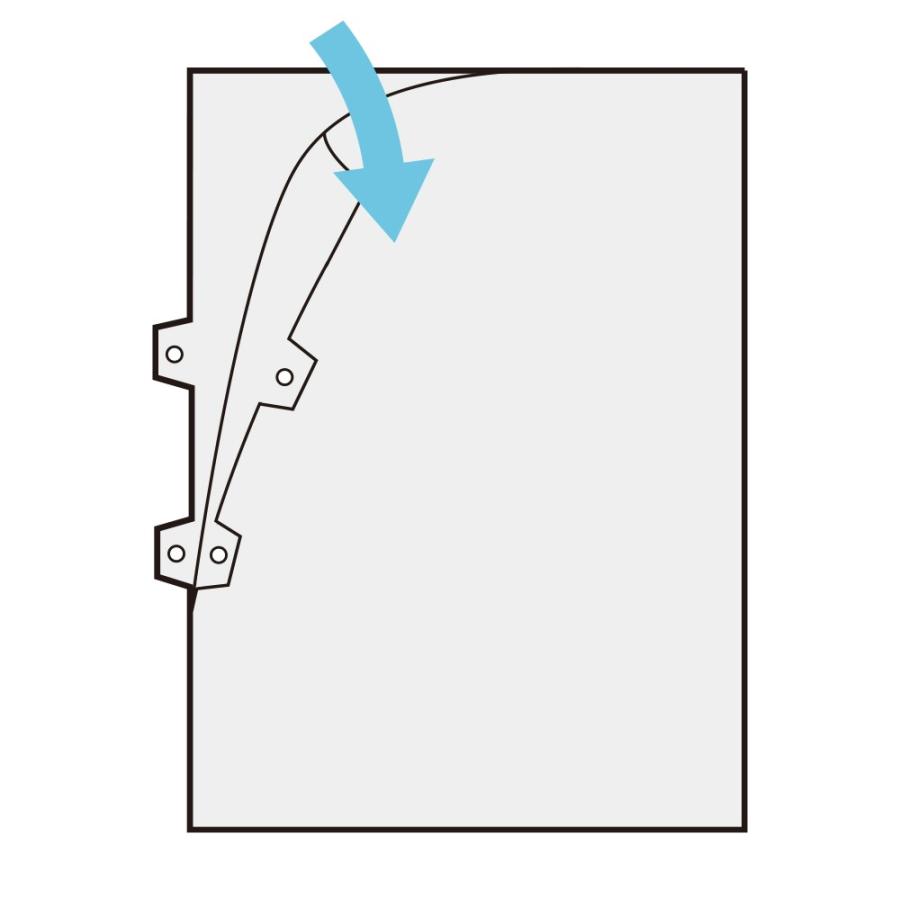 プラス(PLUS)ファイル 差替 リフィール クリアフォルダー 2穴 パンチ穴付 A4-S 透明 FL-159HO 10冊パック　88-159 | PLUS | 01