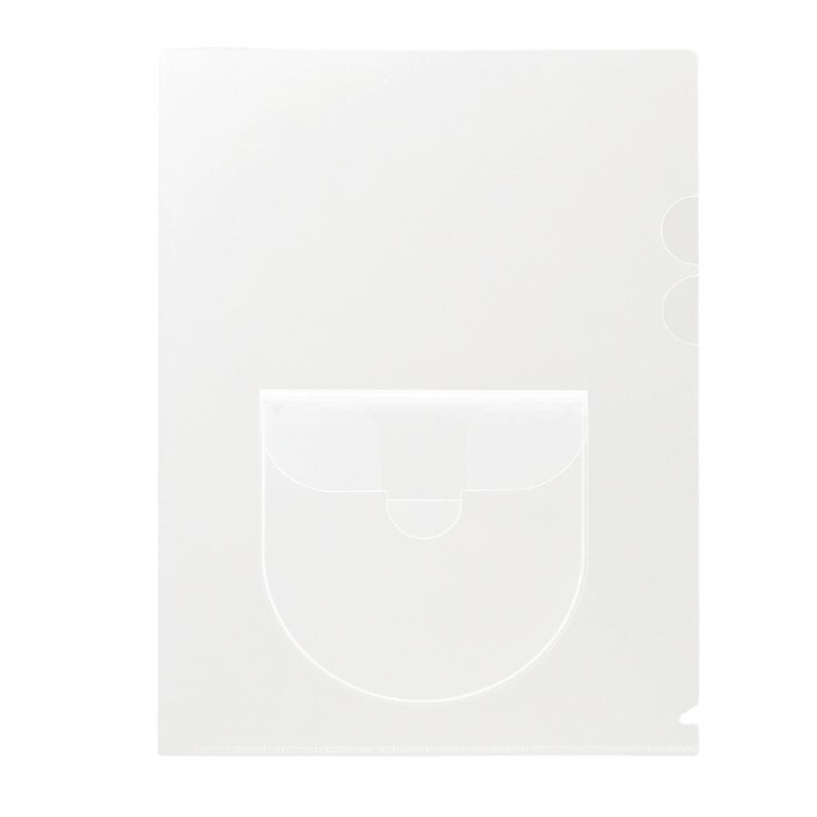 プラス(PLUS)クリアーホルダー ディスクポケット付 A4 透明 10枚入 FL-169HO　88-242 | PLUS