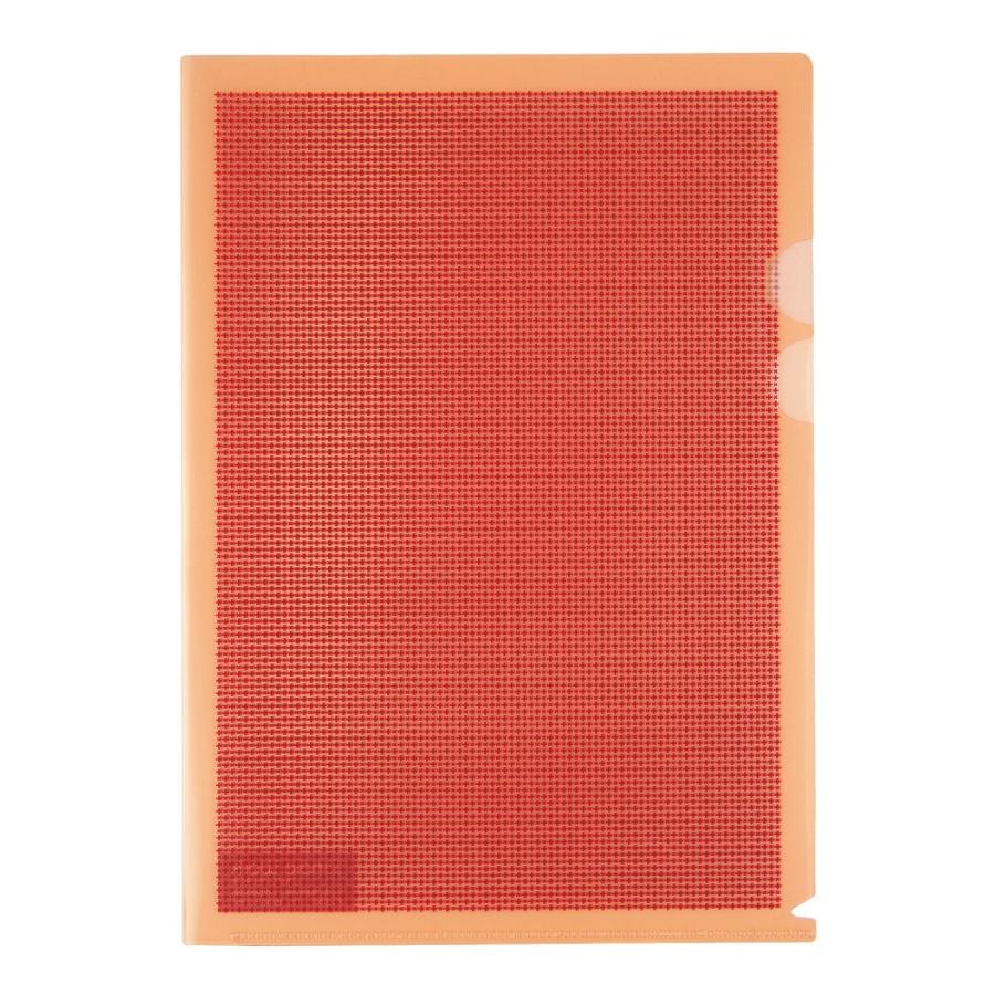プラス(PLUS)カモフラージュホルダー ハード仕切り付 A4 オレンジ FL-129CH  10冊パック　89-573 | PLUS