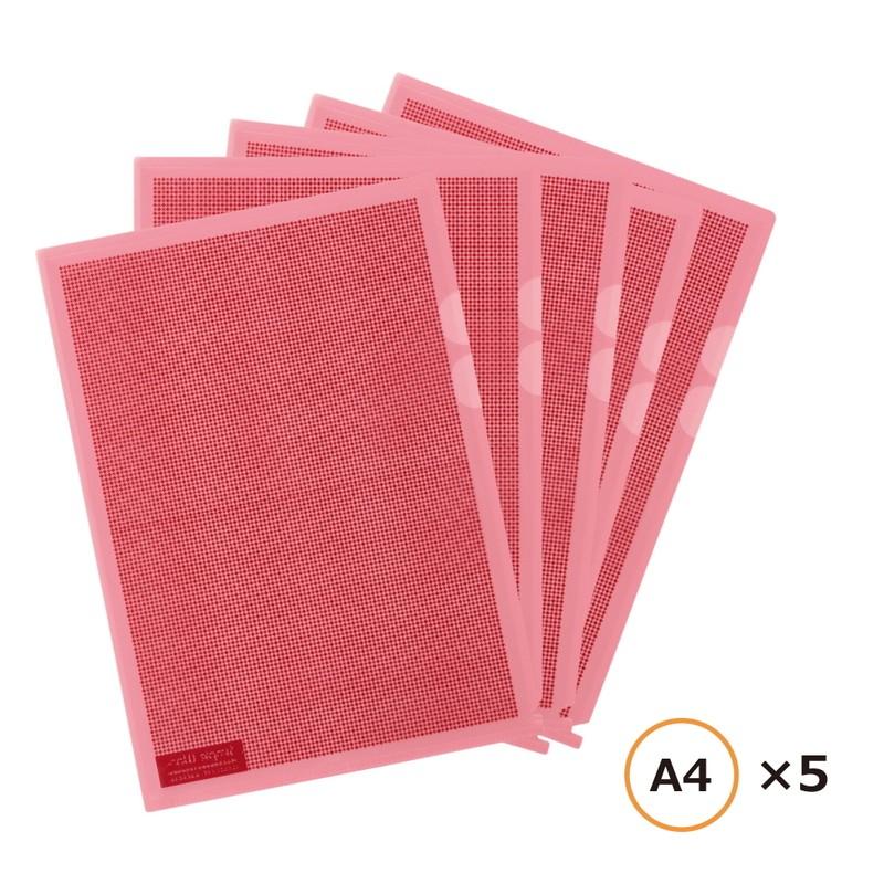 プラス(PLUS) クリアーホルダー カモフラージュホルダー A4 5枚入 ピンク FL-127CH-5P　89-425 | PLUS | 01