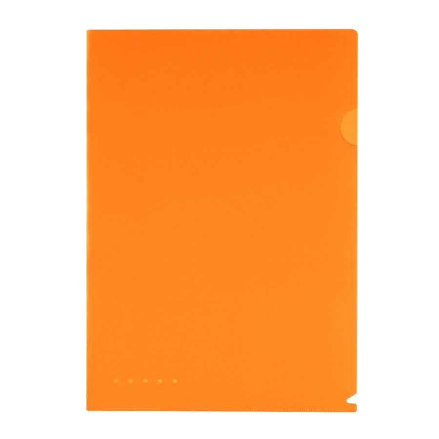 プラス(PLUS)ブラインドホルダー 不透明ホルダー A4 オレンジ FL-109CH 10冊パック　88-493 | PLUS