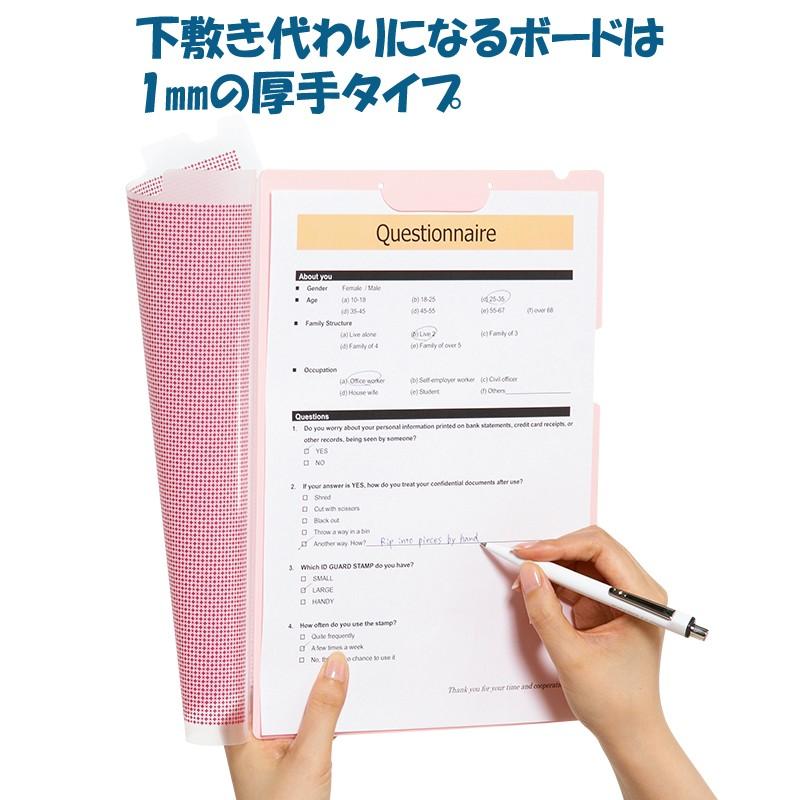 プラス(PLUS) カモフラージュ クリップ付ボードホルダー A4 ブルー FL-130CH 　89-481 | PLUS | 04