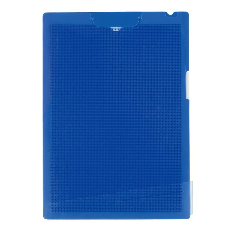 プラス(PLUS) カモフラージュ クリップ付ボードホルダー A4 マリンブルー FL-130CH 　89-484 | PLUS