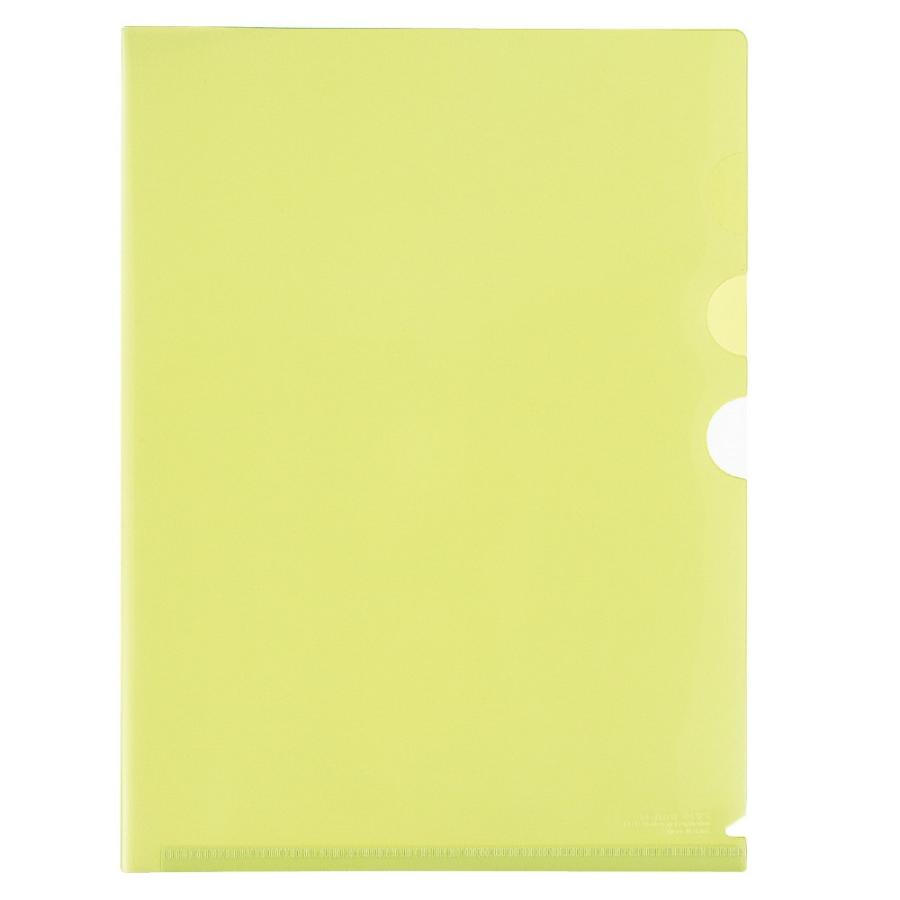 プラス(PLUS)クリアーホルダー 仕切リ付 3ポケット A4サイズ対応 グリーン FL-111CH 10冊パック　88-232 | PLUS