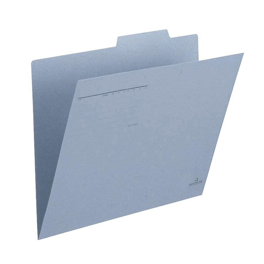 プラス(PLUS)個別フォルダー 古紙パルプ配合率95%再生紙 B4-E ブルー FL-011IF 10セット　86-174 | PLUS