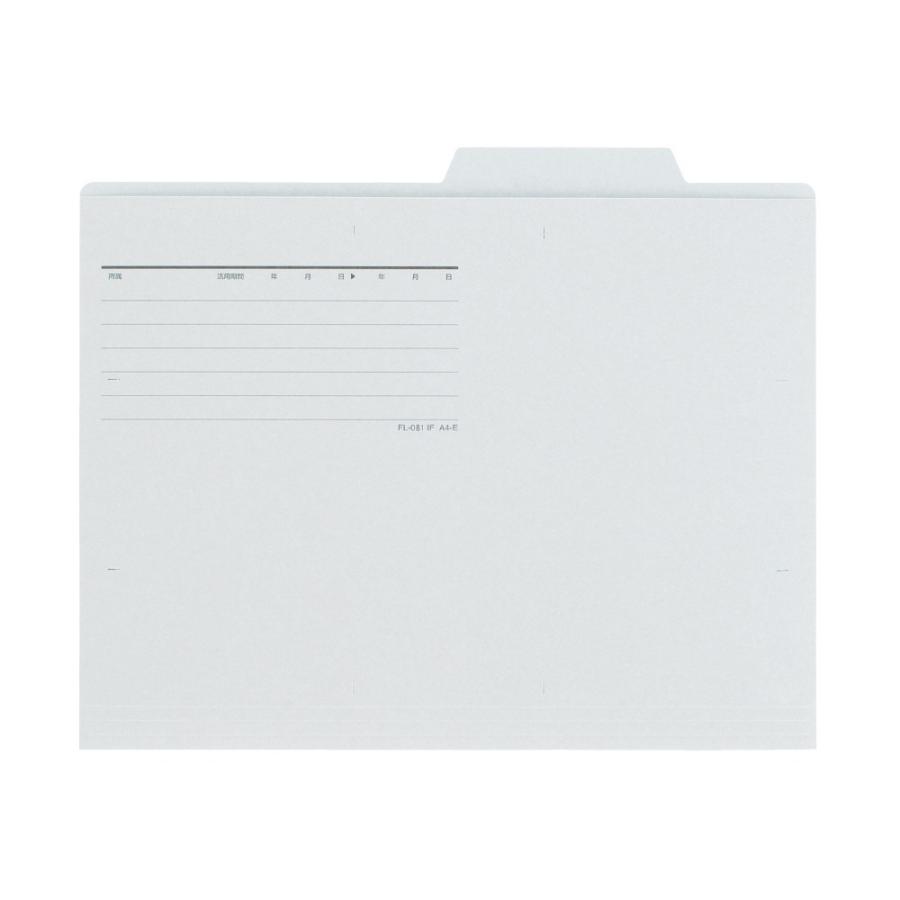 プラス(PLUS)個別フォルダー エコノミー A4-E 10枚入 グレー FL-081IF 87-411 | PLUS