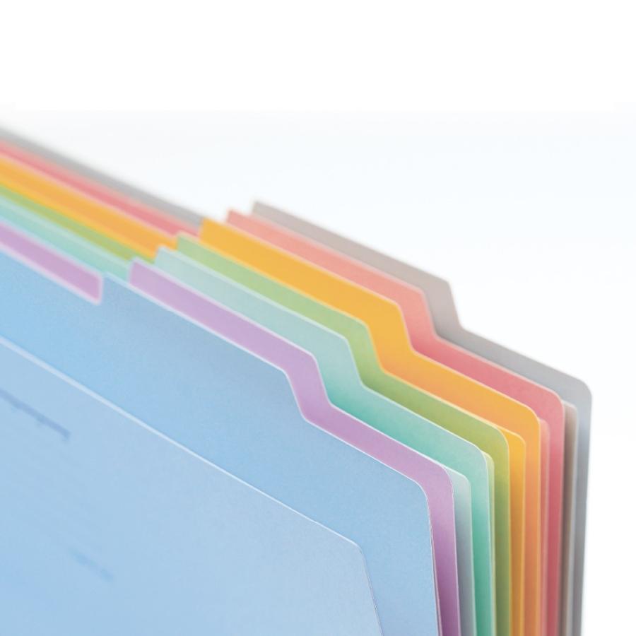 プラス(PLUS)個別フォルダー 古紙パルプ配合率95%再生紙 A4-E グリーン FL-001IF 10セット　87-834 | PLUS | 01