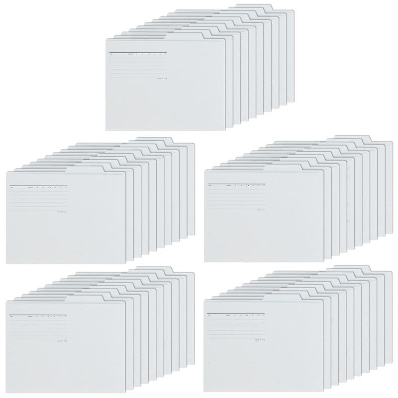 プラス PLUS 個別フォルダー エコノミー A4-E 50枚入 グレー FL-082IF 87-431 フォルダ 書類整理 文書整理 ファイリング | PLUS
