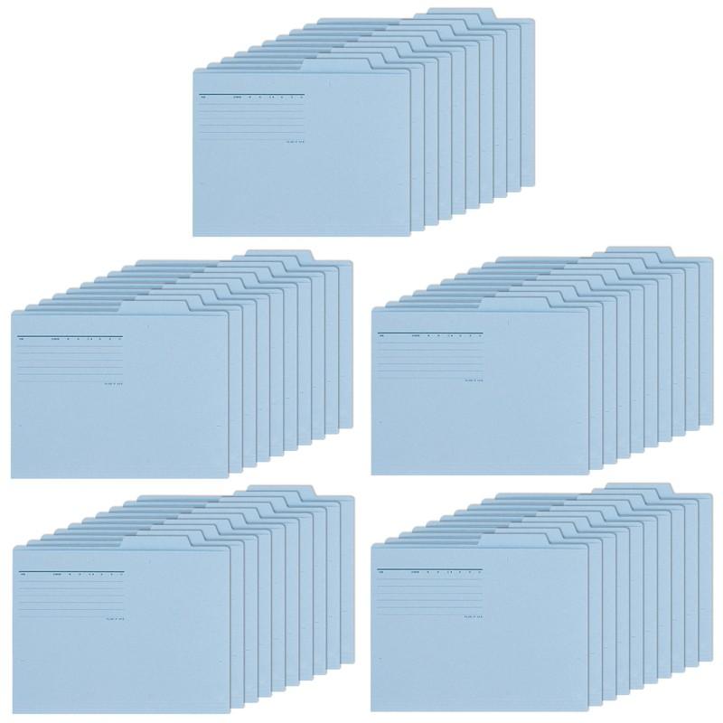 プラス(PLUS) 個別フォルダー エコノミー A4-E 50枚入 ロイヤルブルー FL-082IF　87-432 | PLUS