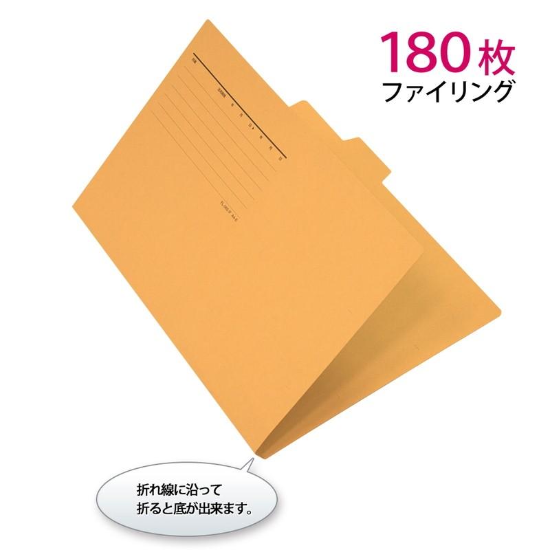 プラス(PLUS) カットフォルダー マチなし 5山 A4-E イエロー FL-065IF 　87-387 | PLUS | 03