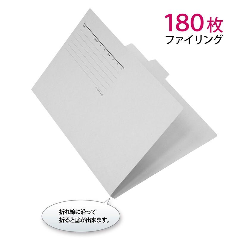 プラス(PLUS) カットフォルダー マチなし 5山 A4-E グレー FL-065IF 87-389 | PLUS | 03