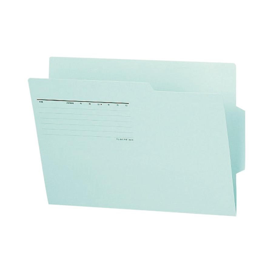 プラス(PLUS) 個別フォルダー ラテラルファイリングサプライズ A4 ブルー FL-061RIF 10セット　87-465 | PLUS