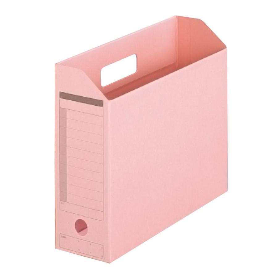 プラス(PLUS) ボックスファイル古紙パルプ95％再生紙A4-EピンクFL-051BF78-083 | PLUS