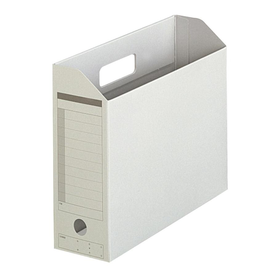 プラス(PLUS) ボックスファイル 古紙パルプ95％再生紙 A4-E グレー FL-051BF 78-084 | PLUS