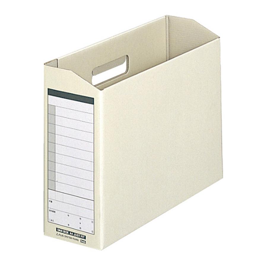 プラス(PLUS)ダンボックス A4ジャストフィットタイプ A4-E ライトグレー FL-021BF　87-322 | PLUS