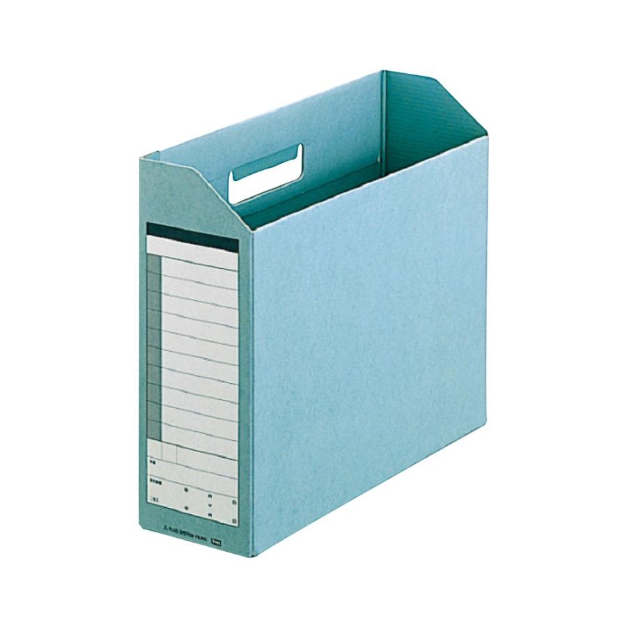 プラス(PLUS)ダンボックス A4-E 背幅100mm グリーン BF10-A4-100 87-530 | PLUS