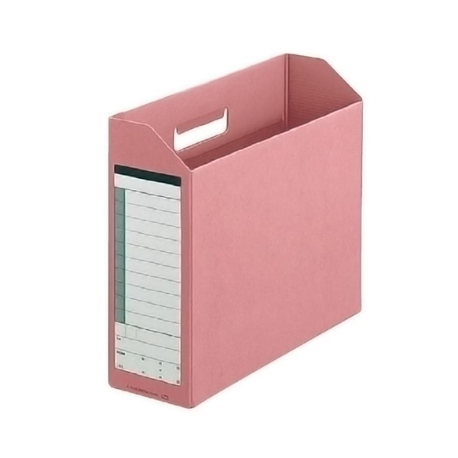 プラス(PLUS)ダンボックス A4-E 背幅100mm ピンク BF10-A4-100 87-532 | PLUS