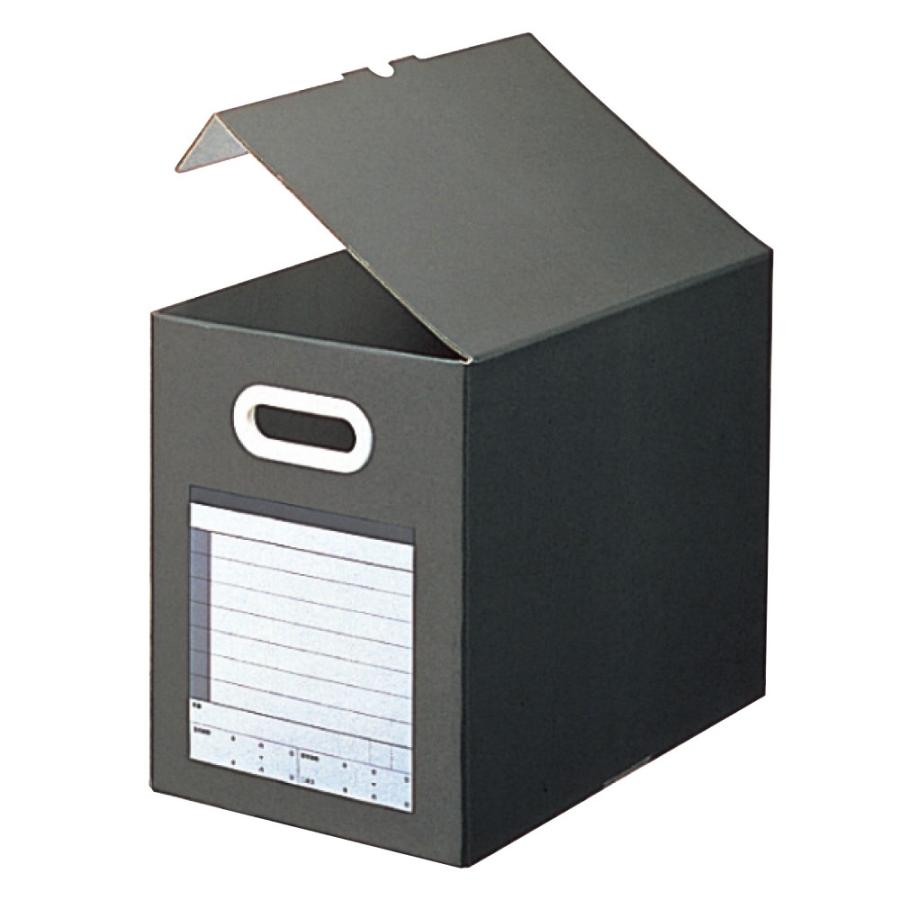 プラス(PLUS)ボックスファイル サンプルボックス A4-E ダークグレー BF10-A4-200　87-118 | PLUS