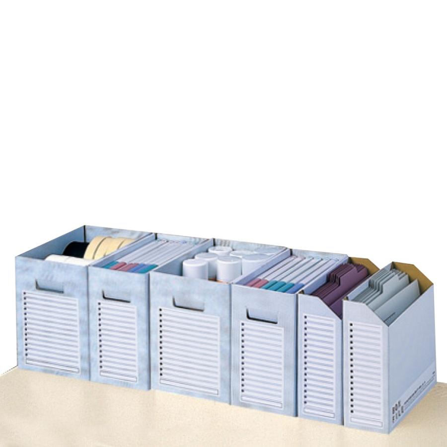 プラス(PLUS)ボックスファイル サンプルボックス エコノミー A4-E ブルー FL-002SB 96-516 | PLUS | 01