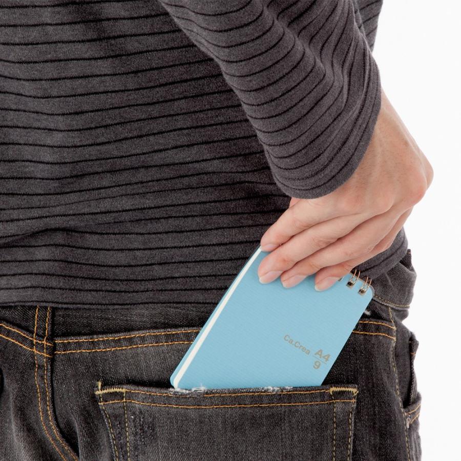 プラス(PLUS)メモ帳 ノート カ.クリエ ツインリング A4×1/9 方眼 5mm罫 アサミドリ RT-740GC 5冊パック　77-967 | PLUS | 04