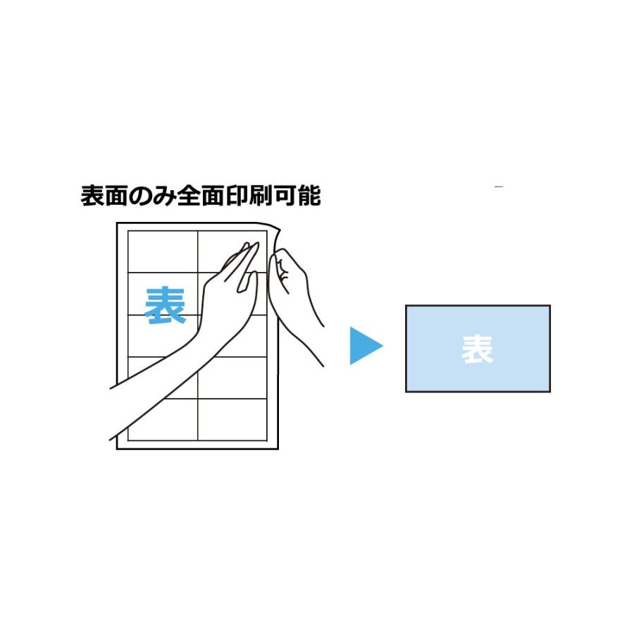 プラス(PLUS)インクジェット・レーザー・コピー共用 いつものカード「キリッと片面」名刺・表示用 MC-KK701　46-586 | PLUS | 03