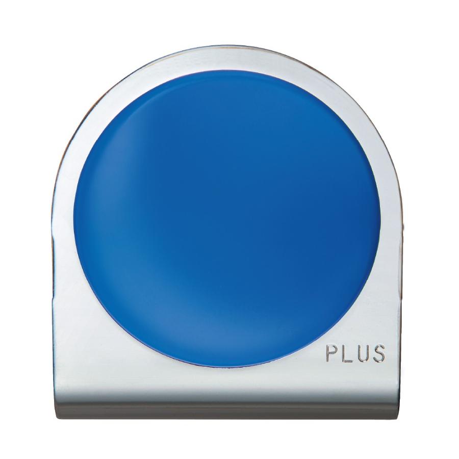 プラス(PLUS)マグネット カラーマグネットクリップ 大 ブルー　80-561 | PLUS