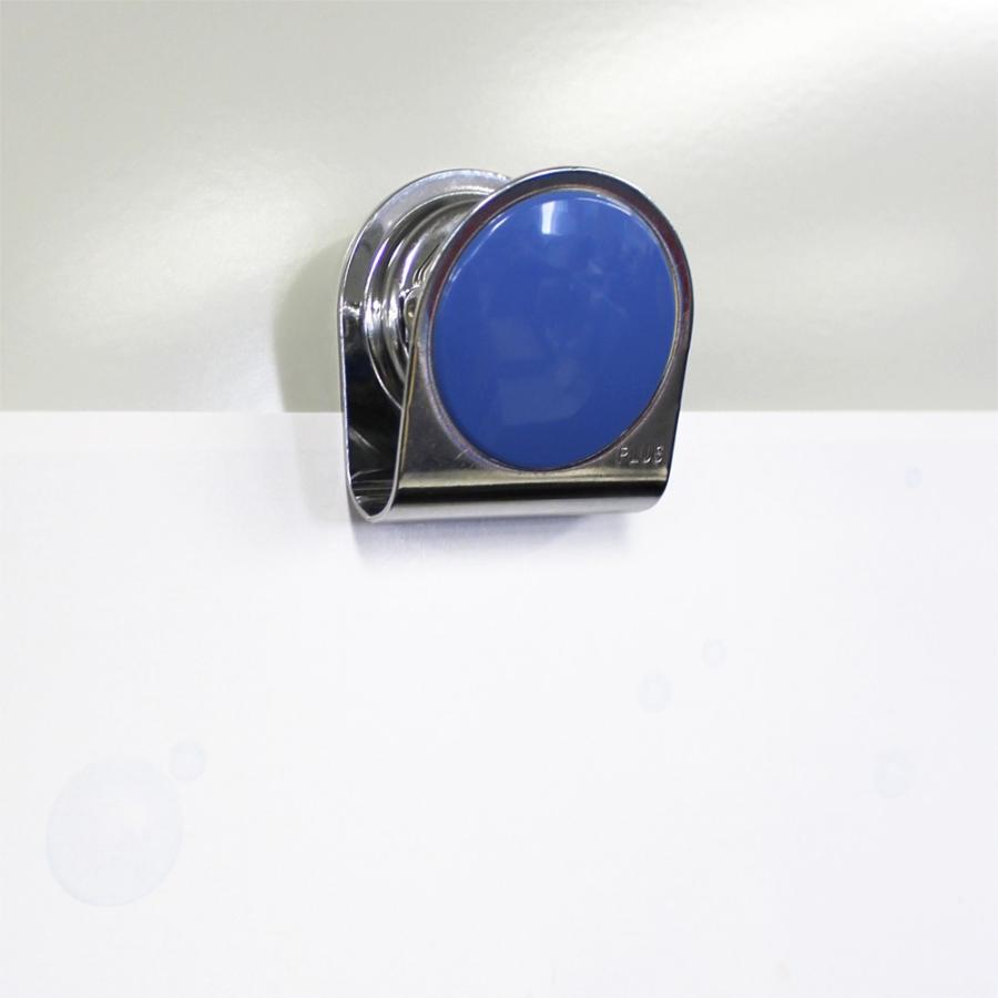 プラス(PLUS)マグネット カラーマグネットクリップ 大 ブルー　80-561 | PLUS | 01