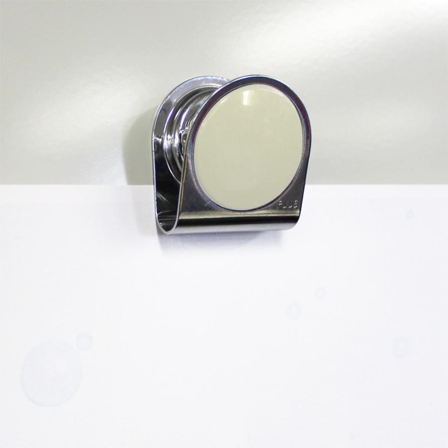 プラス(PLUS)マグネット カラーマグネットクリップ 大 ホワイト　80-565 | PLUS | 01