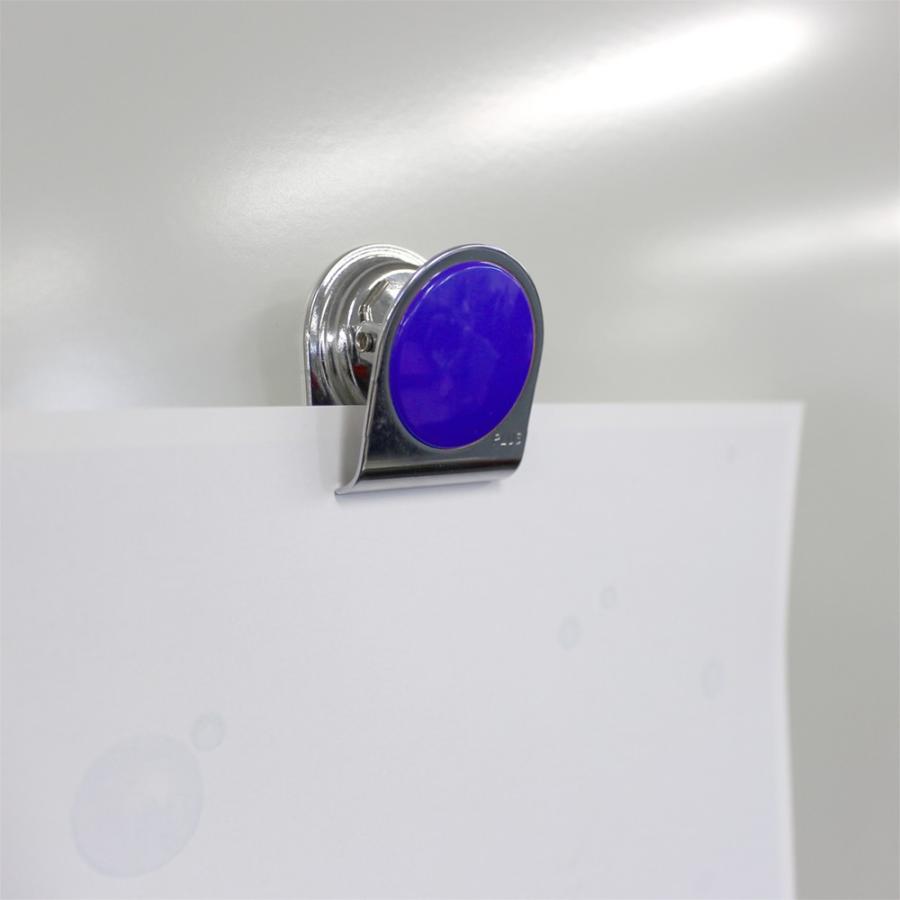 プラス(PLUS)マグネット カラーマグネットクリップ 小 ブルー　80-566 | PLUS | 01