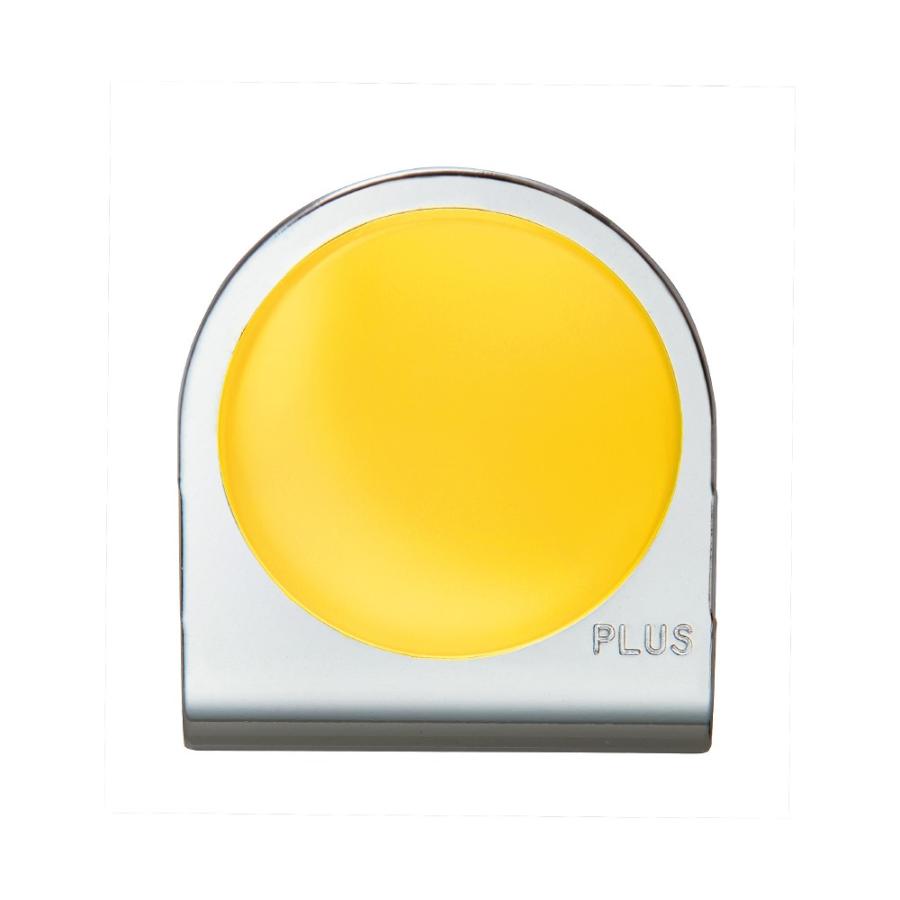 プラス(PLUS) マグネット カラーマグネットクリップ 小 イエロー 80-568 | PLUS