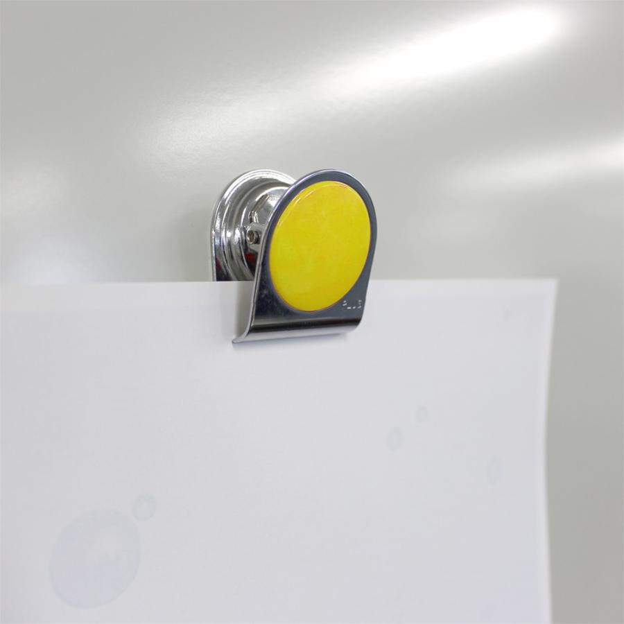 プラス(PLUS) マグネット カラーマグネットクリップ 小 イエロー 80-568 | PLUS | 01