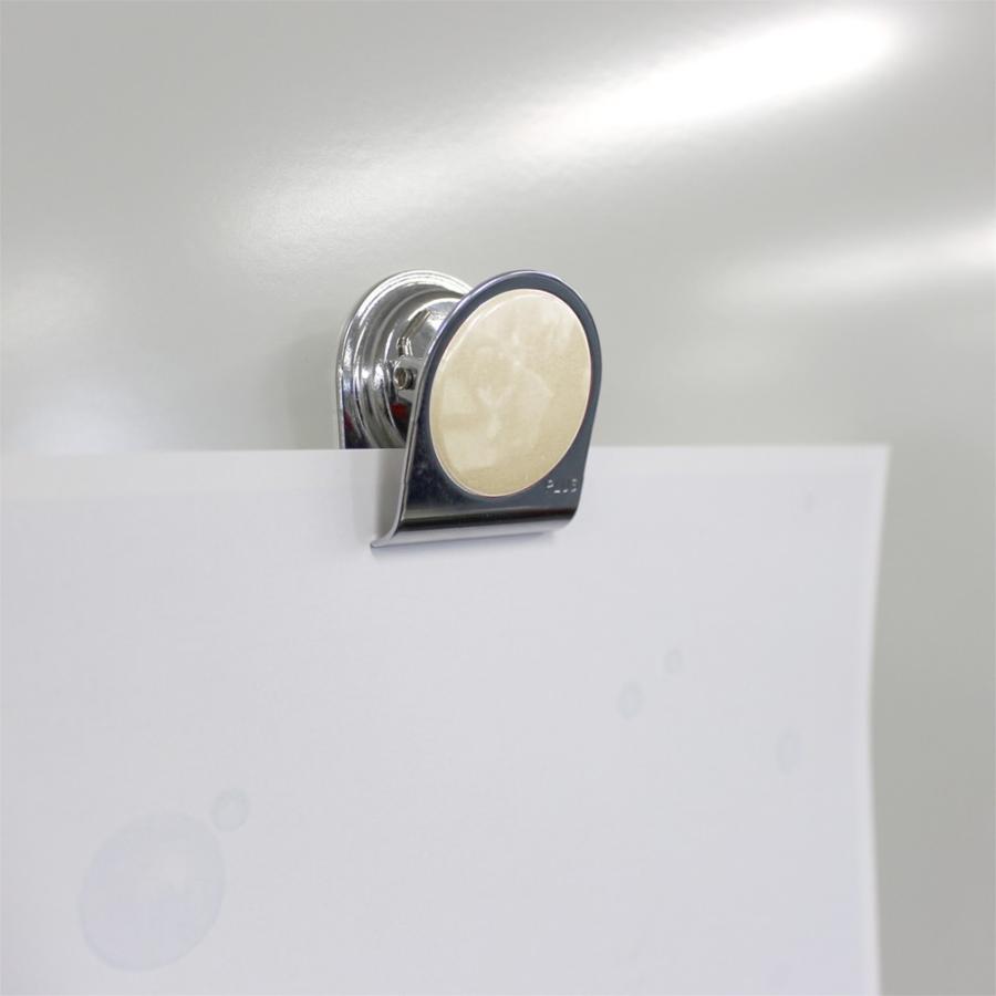 プラス(PLUS)マグネット カラーマグネットクリップ 小 ホワイト　80-570 | PLUS | 01