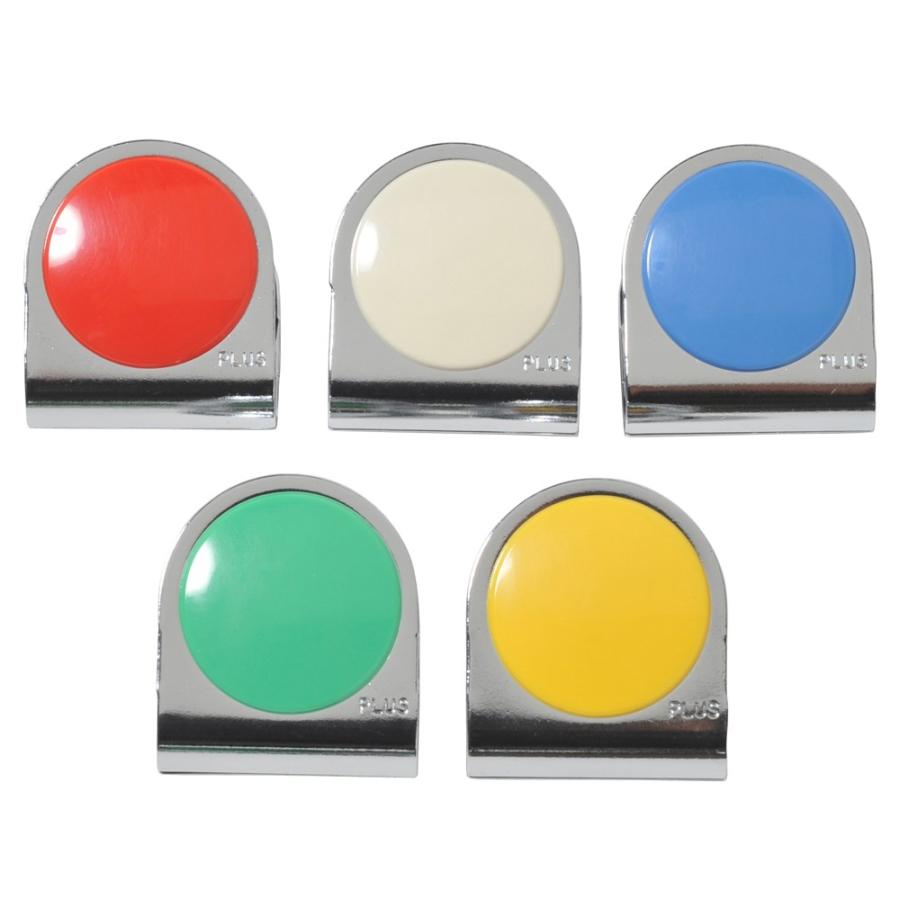 プラス(PLUS) マグネット カラーマグネットクリップ 小 5色アソートパック 5個入 CP-034MC5P 80-549 | PLUS