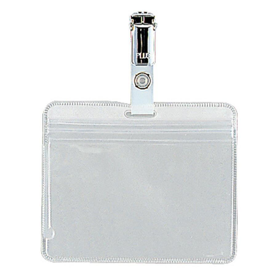 プラス(PLUS) 名札 ネームタッグ 磁気カード用 チャック式 CT-501PB 84-790 | PLUS