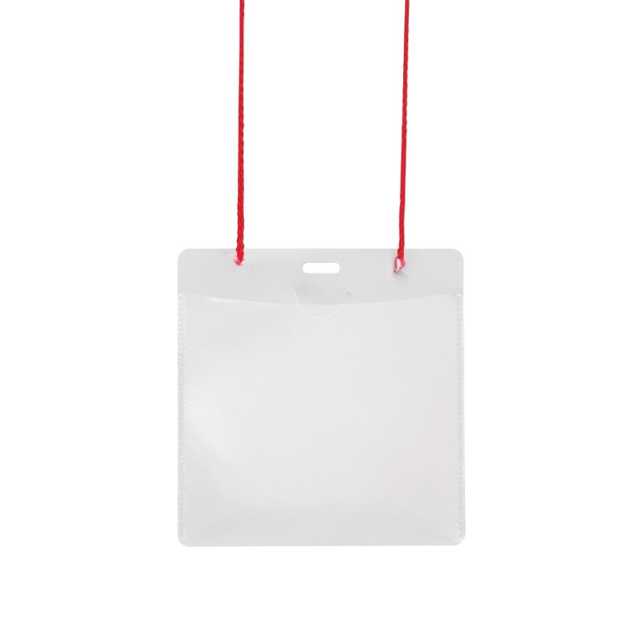 プラス(PLUS) 名札 ネームタッグ 吊り下げ式 イベント 展示会用 紐レッド 50枚入 CT-E1　84-707 | PLUS