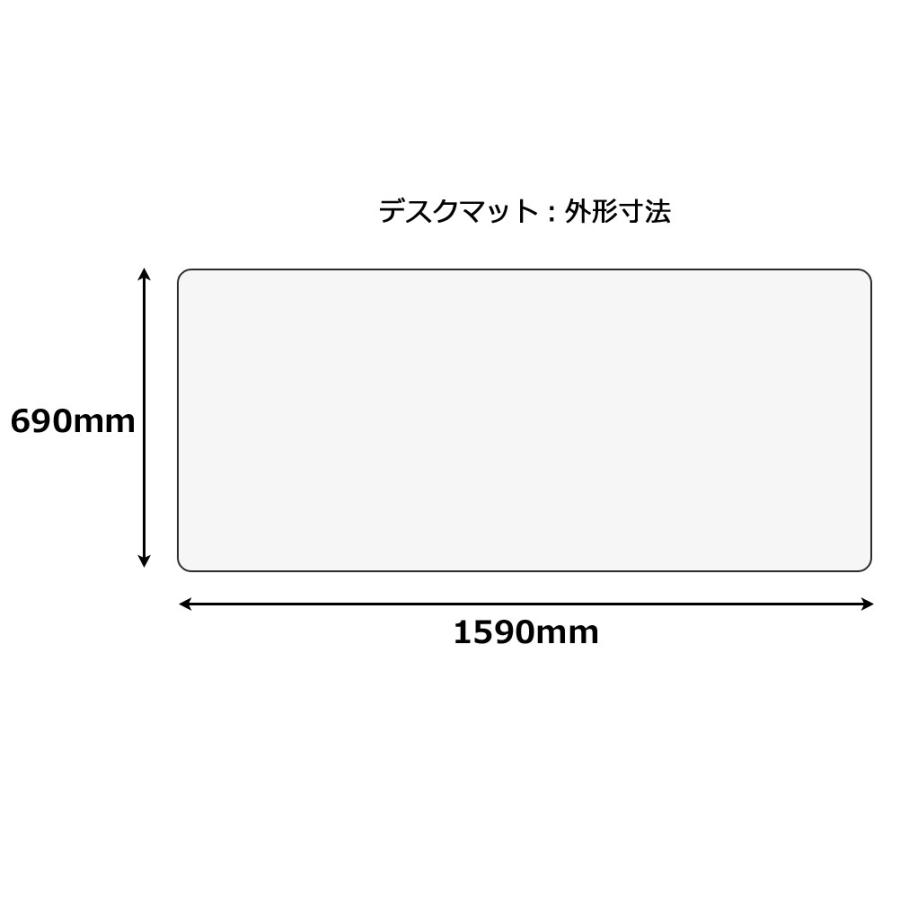 プラス(PLUS) デスクマット 塩ビ エコノミータイプ シングル DM-167 41-001 | PLUS | 03