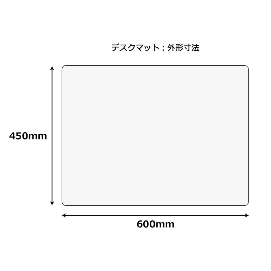 プラス(PLUS) デスクマット 塩ビ エコノミータイプ シングル DM-010 41-008 | PLUS | 03