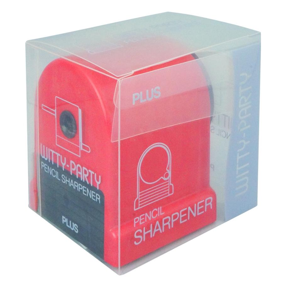 プラス(PLUS)鉛筆削 ウィッティ・パーティ ペンシルシャープナー 手動式 レッド WP-130N　30-850 | PLUS | 01