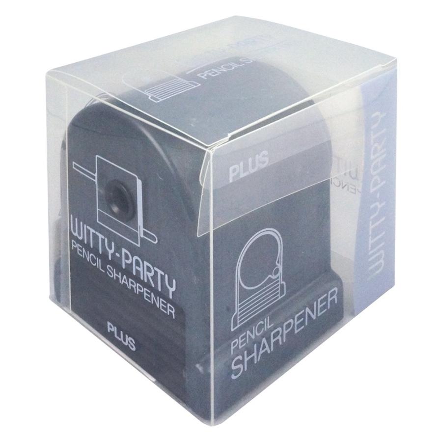プラス(PLUS)鉛筆削 ウィッティ・パーティ ペンシルシャープナー 手動式 ダークグレー WP-130N　30-853 | PLUS | 01
