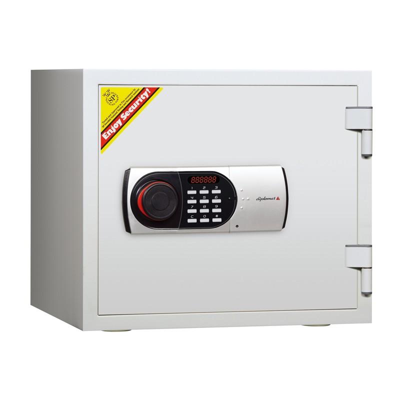 デジタルテンキー式耐火・耐水金庫 119EN88WR A4対応 HOME SAFE＜家庭用耐火金庫＞ 1時間耐火 容量19L ディプロマット・ジャパン |  | 01